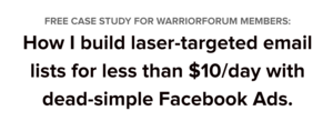 How I build laser-targeted email lists for less than $10/day with dead-simple Facebook Ads Thumbnail
